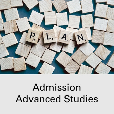 Admission Advanced Studies