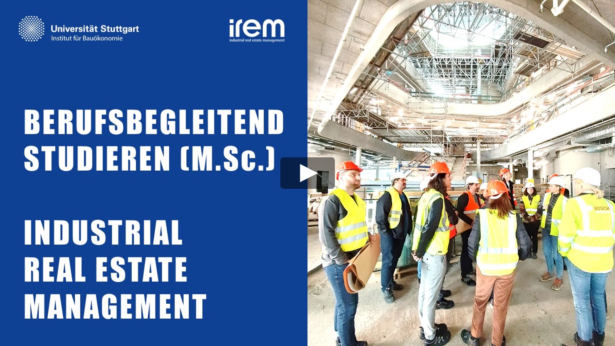 Titelbild Master IREM mit Link auf Youtube-Video